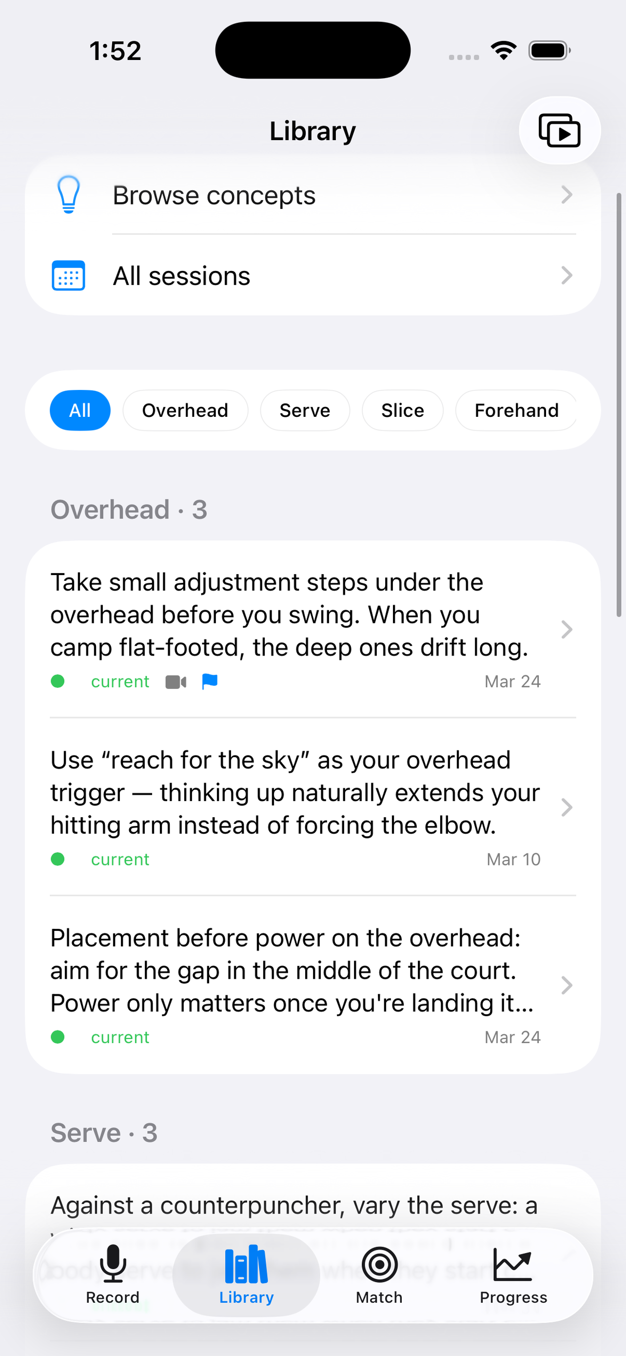 CourtNotes app screenshot