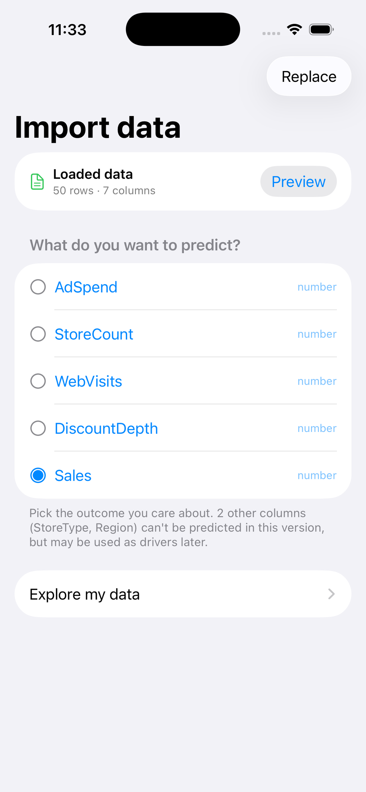 Praevisio app screenshot 3